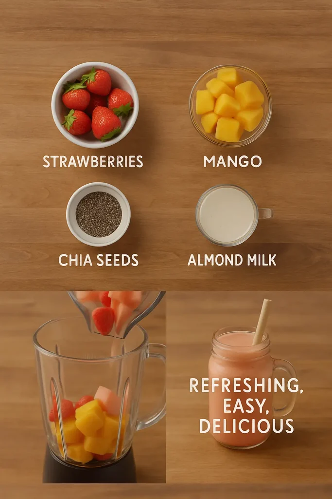 Strawberry Mango Smoothie 